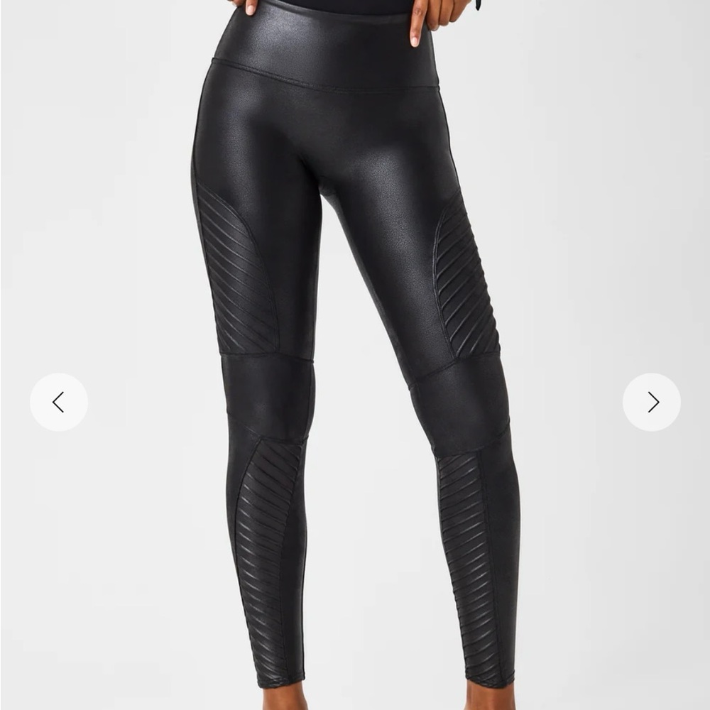 BNWT Spanx Moto Black Leggings